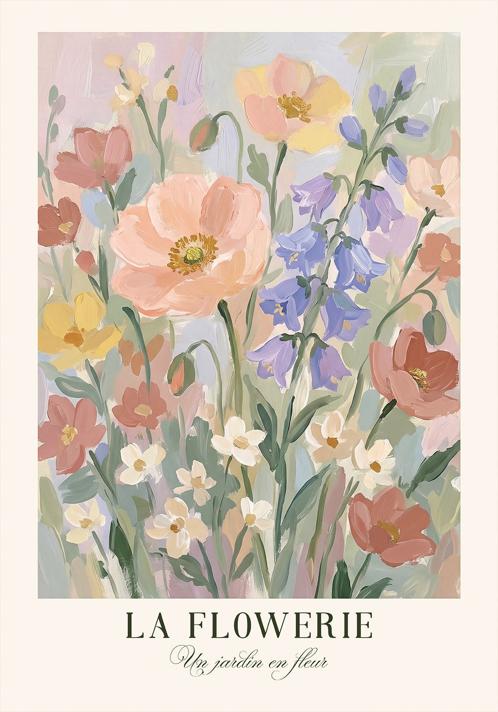 Un jardin en fleur Plakat