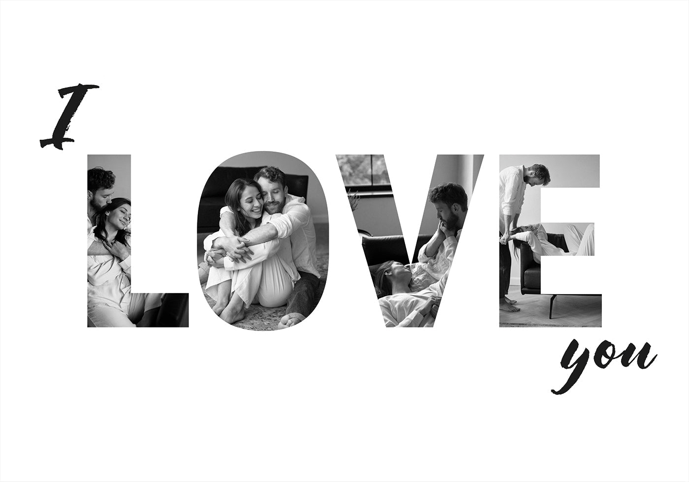 I love you Personal Plakat