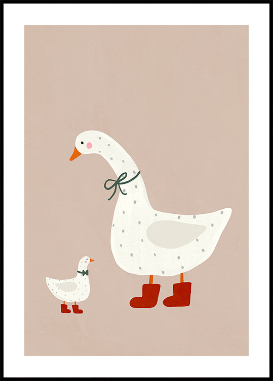Goose and Gosling Plakat