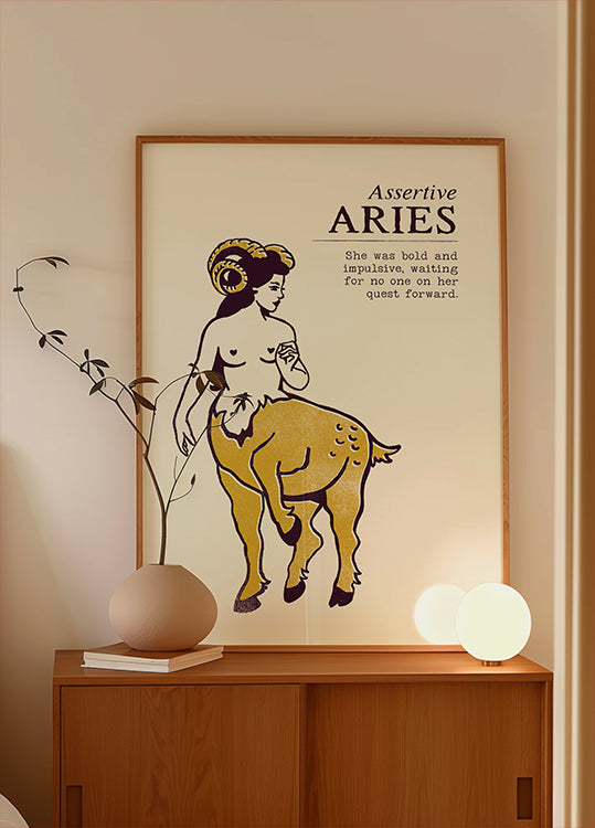 Bold Aries Journey Plakat
