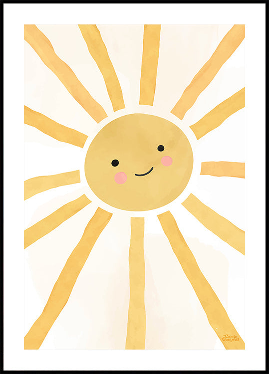 Happy Cheerful Sunshine Plakat