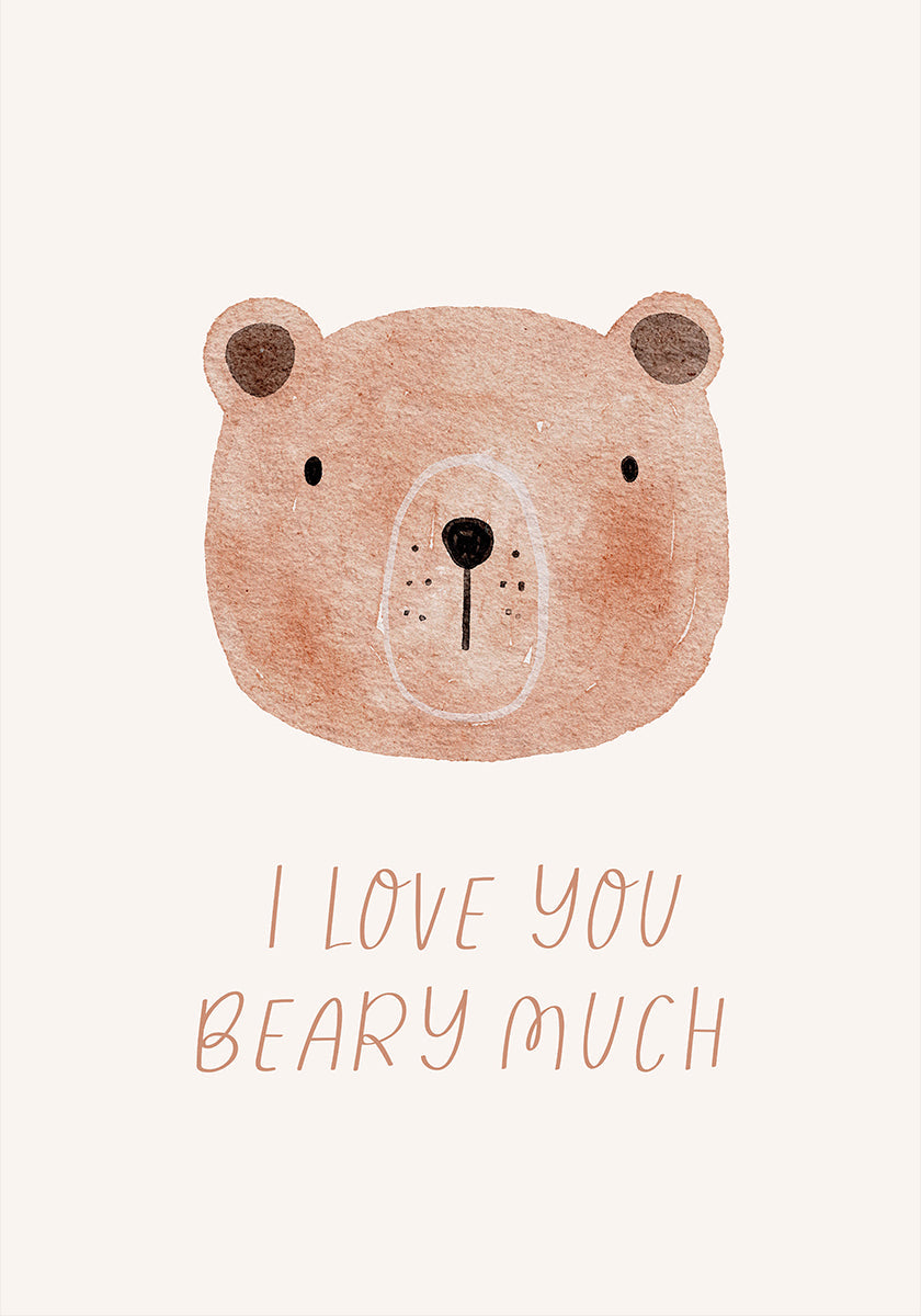 Baby - I Love You Beary Much Plakat