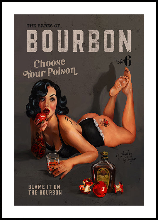 Babes of Bourbon Vol 6 Choose Your Poison Sexy Pinup Plakat