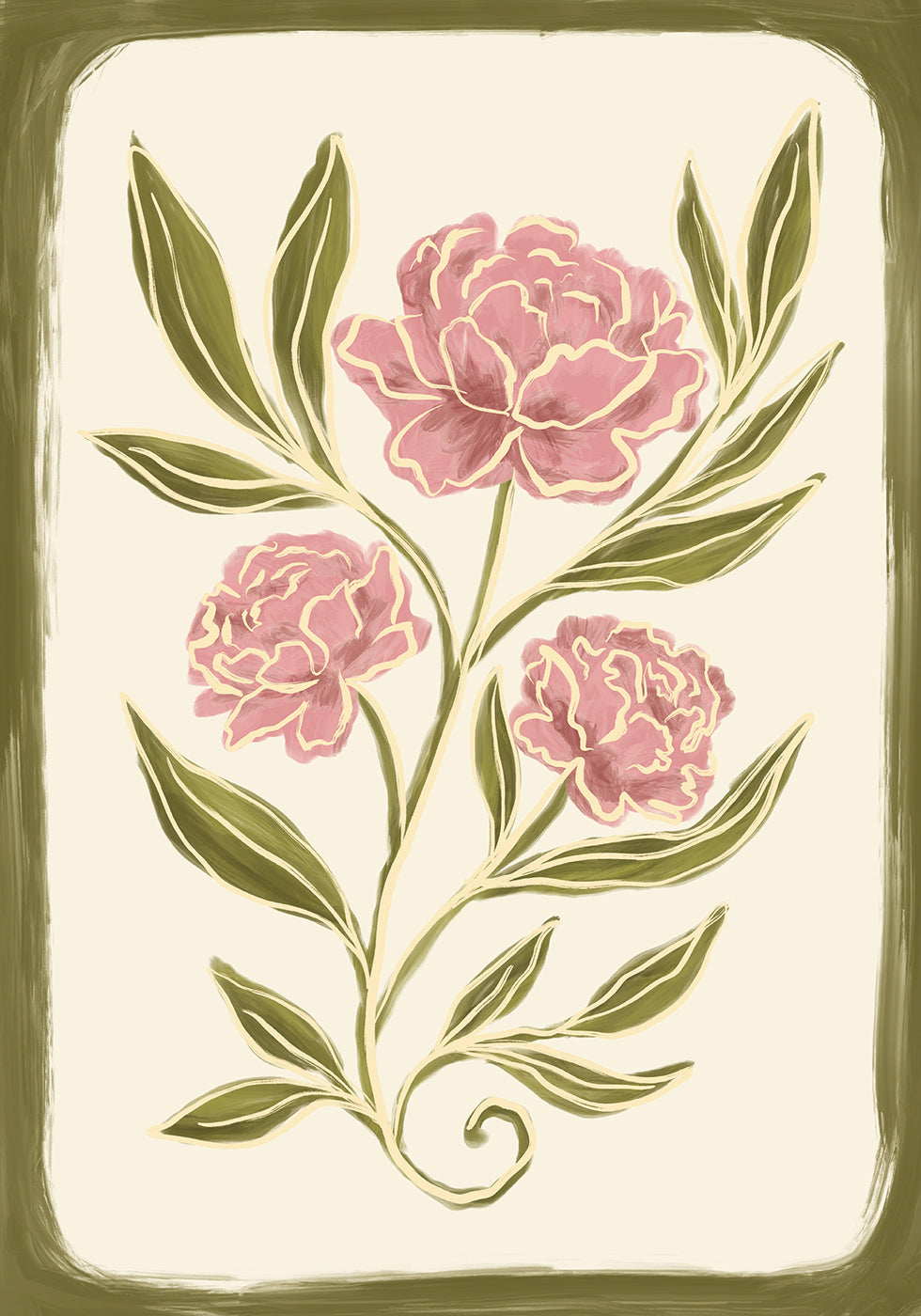 Peonies Plakat