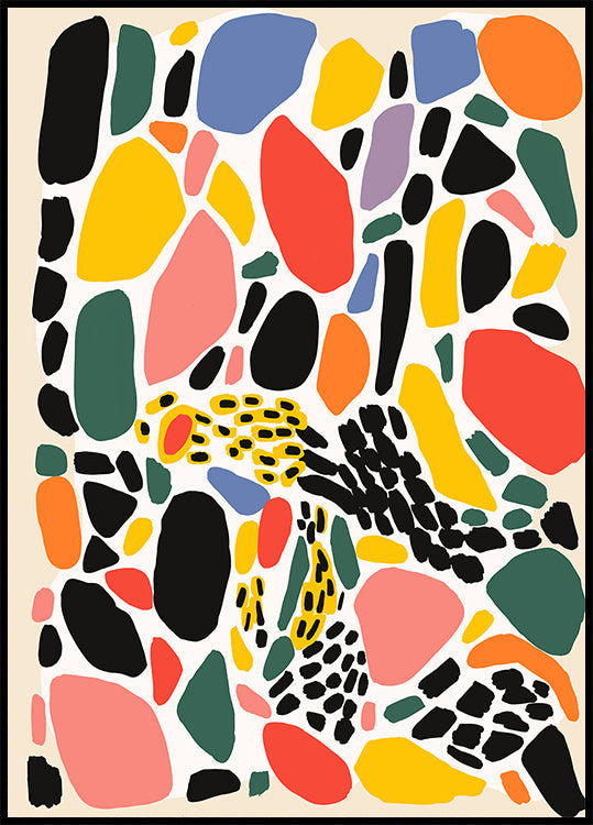Colorful Mosaic Dance Plakat
