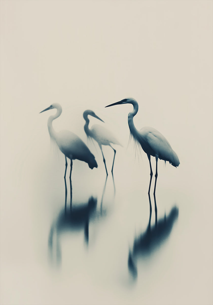 Ethereal Egrets Plakat