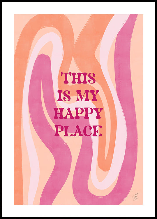 Peach'Pink Explosion No. 4 Plakat