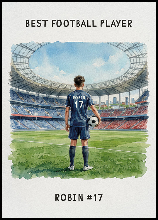 Youth football Boy Personal 2 Plakat
