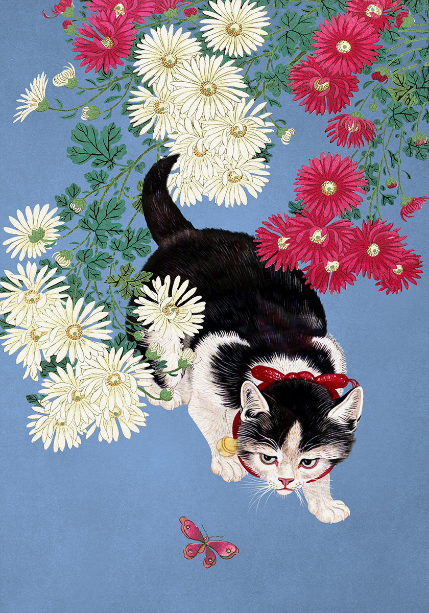 A Cat's Hunt for Butterflies Plakat