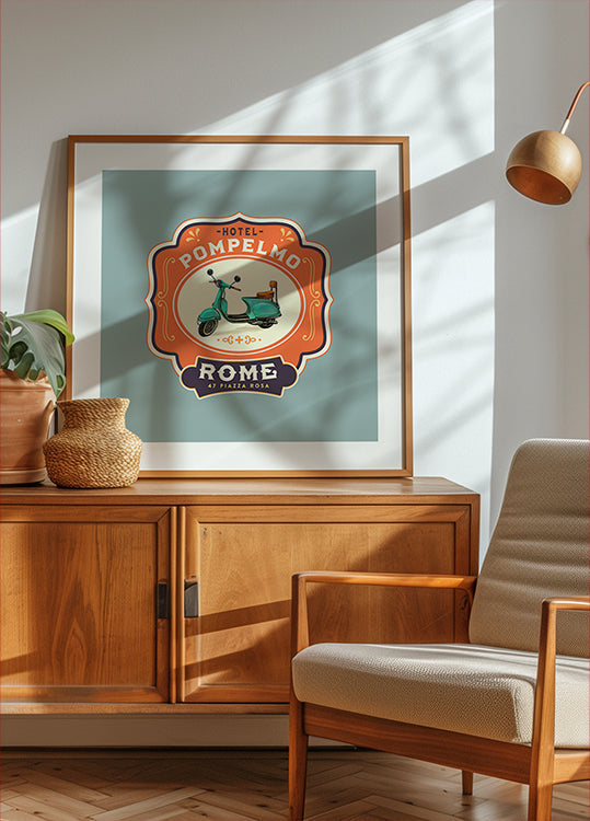 Hotel Pompelmo Rome Travel Plakat