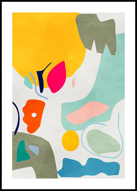 Landscape inspired cut out Plakat