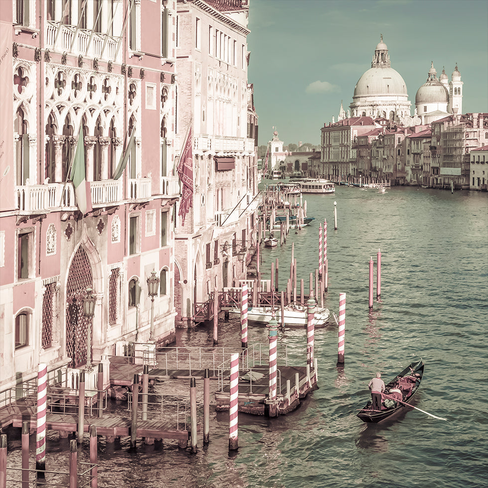 VENICE Canal Grande with Santa Maria della Salute | urban vintage style Plakat