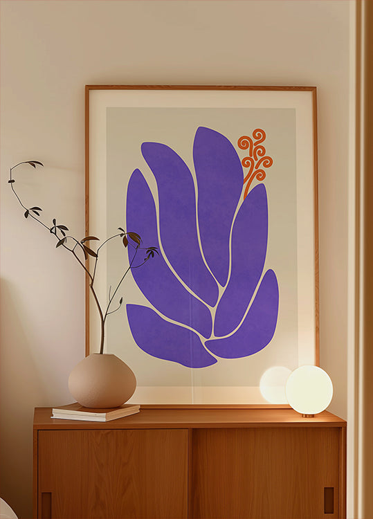 Purple Lily Flower Plakat