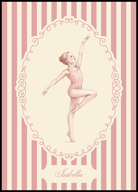 Gymnastic Baby Name Personal Plakat