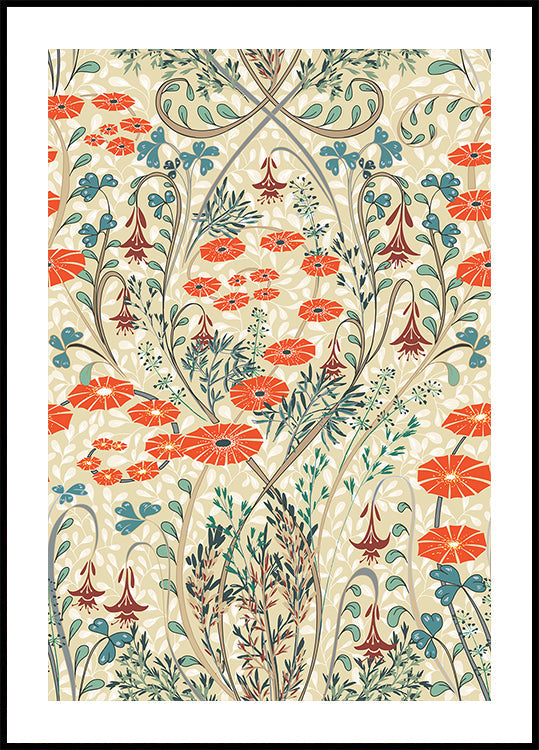 Meadow Scent Vintage Pattern Plakat