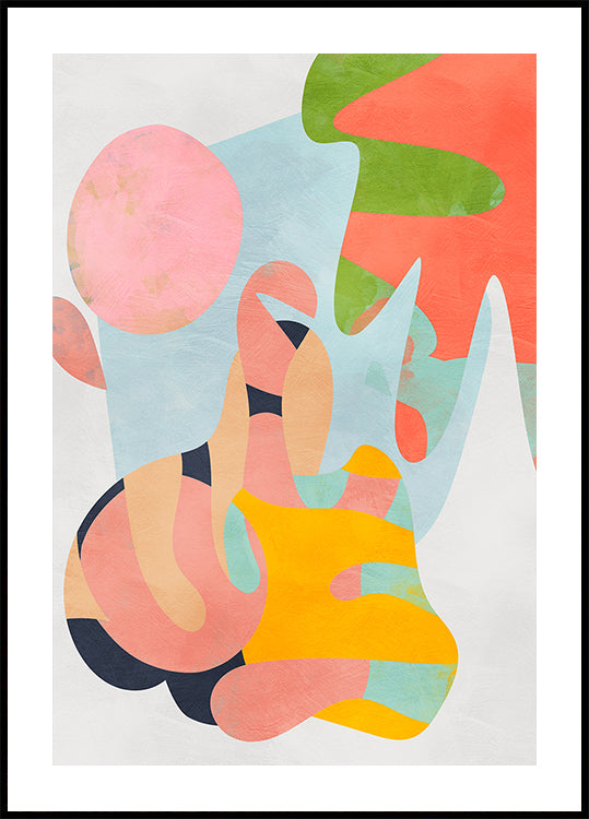Pastel cut out Plakat