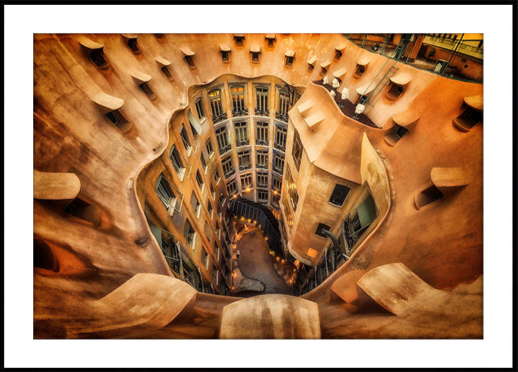 Casa Milà, La Pedrera, Barcelona. Plakat