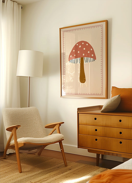 Cute Toadstool Plakat