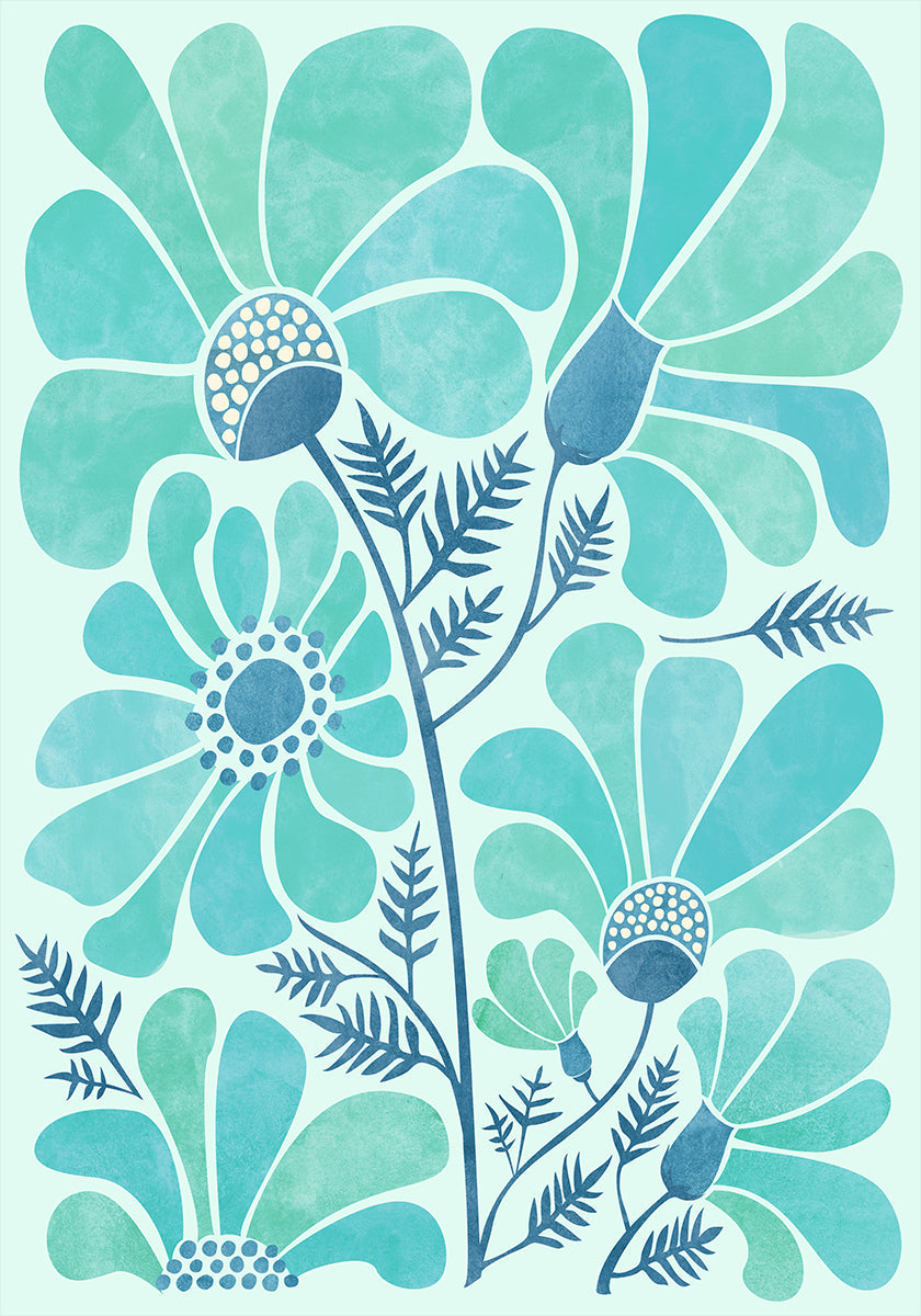 Himalayan Blue Poppies Plakat