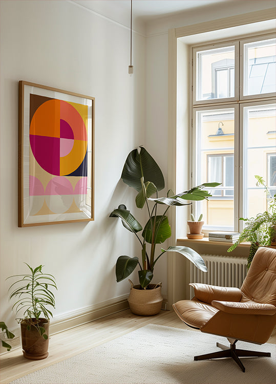 Colorful Geometric Shapes Plakat