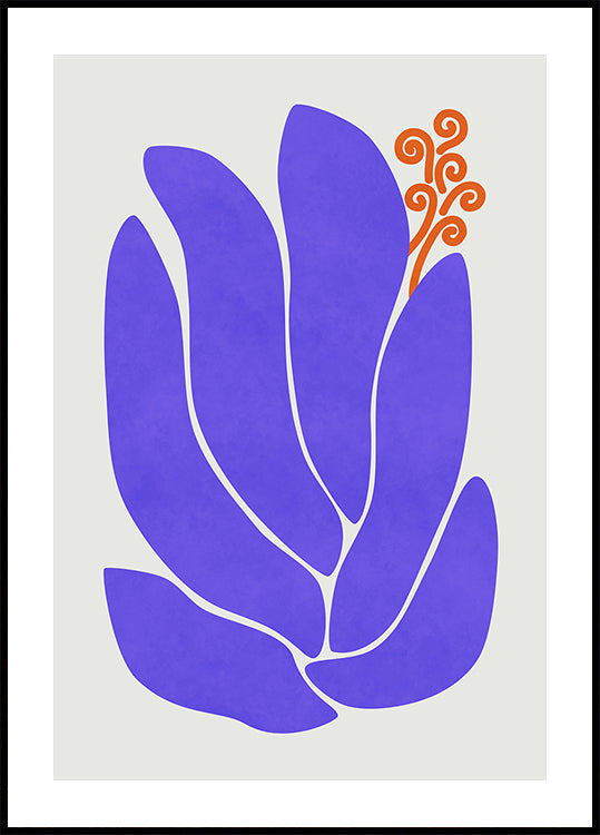 Purple Lily Flower Plakat
