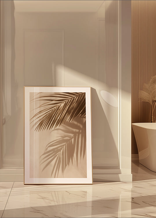 Palm Leaf Shadows Plakat