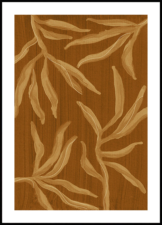 Ghost Fern 2 Sepia Plakat