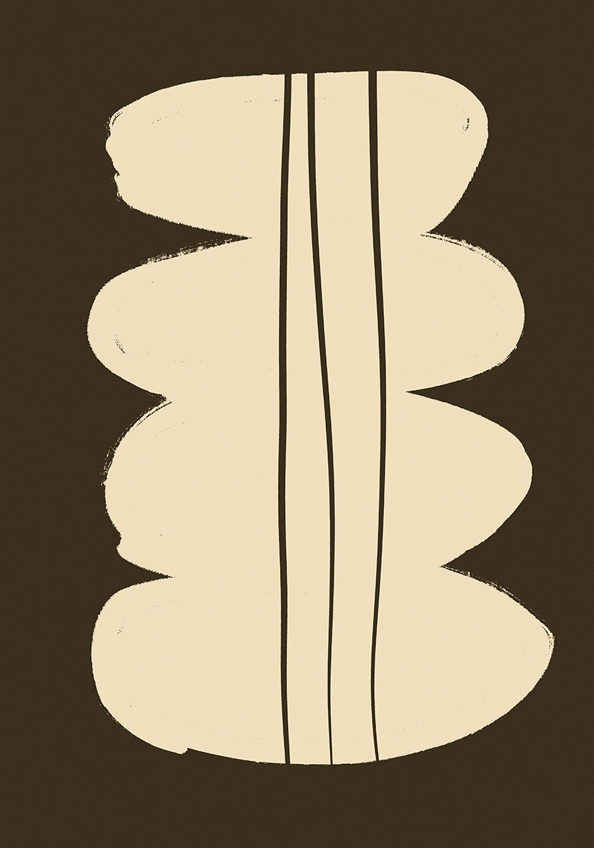 Curved Lines Harmony Plakat