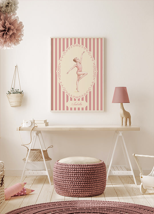 Gymnastic Baby Name Personal Plakat
