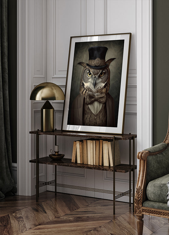 Owl Portrait Plakat