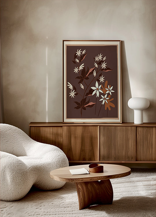Blossoms in Cocoa Plakat