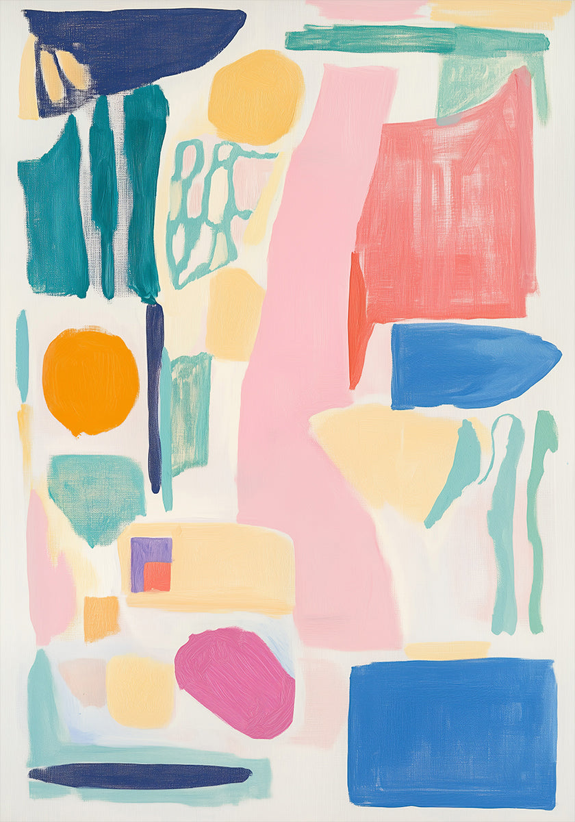 Abstract Colorful Geometry Plakat