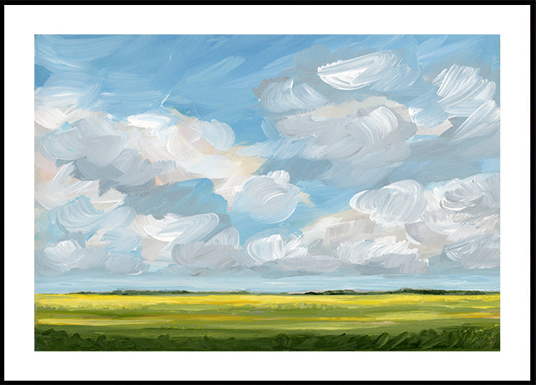 Clouds &amp; Canola Plakat