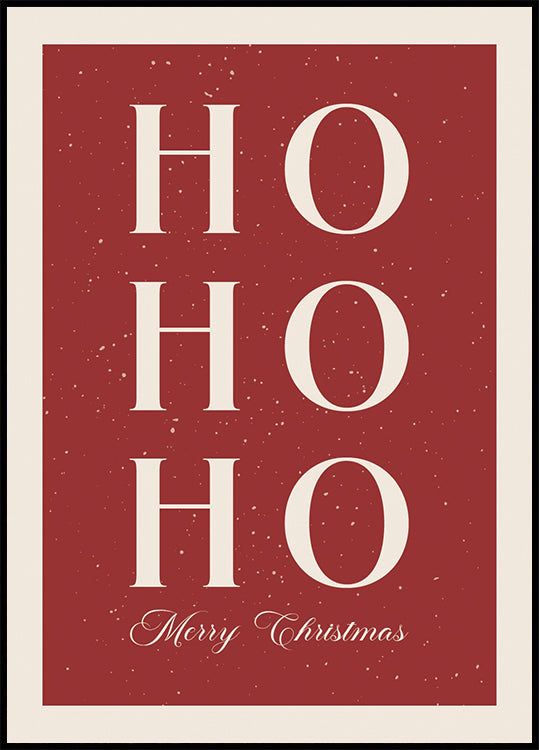 a christmas card with the words ho hoo on it