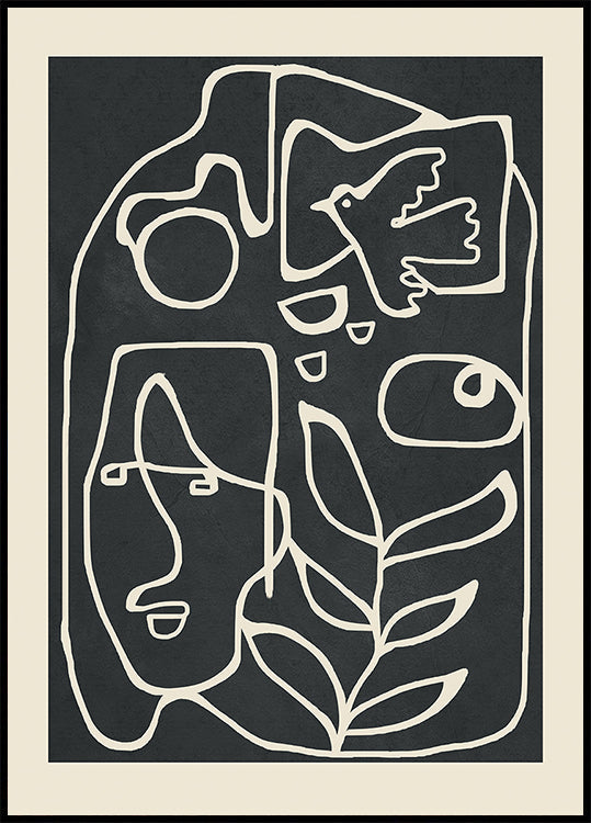 Paleolithic Abstract Art Plakat