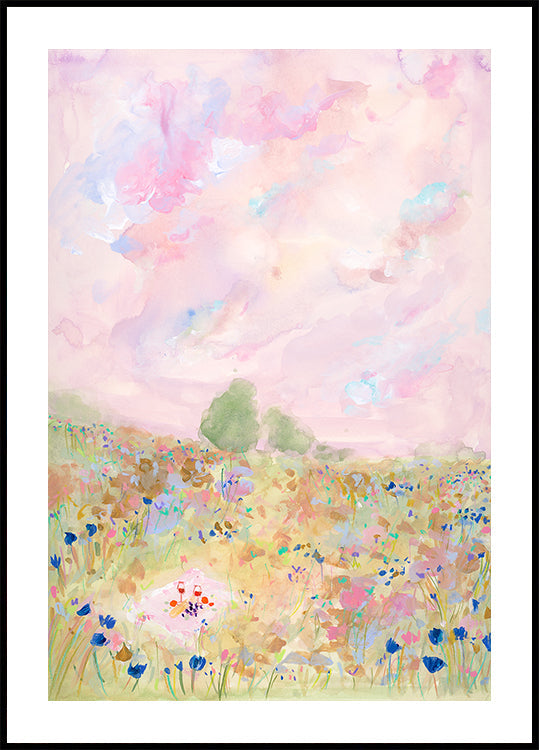 Pastel Meadow Bliss Plakat