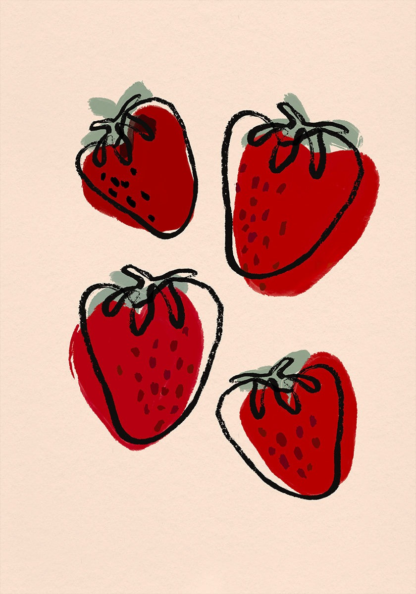Berry Delight Sketch Plakat
