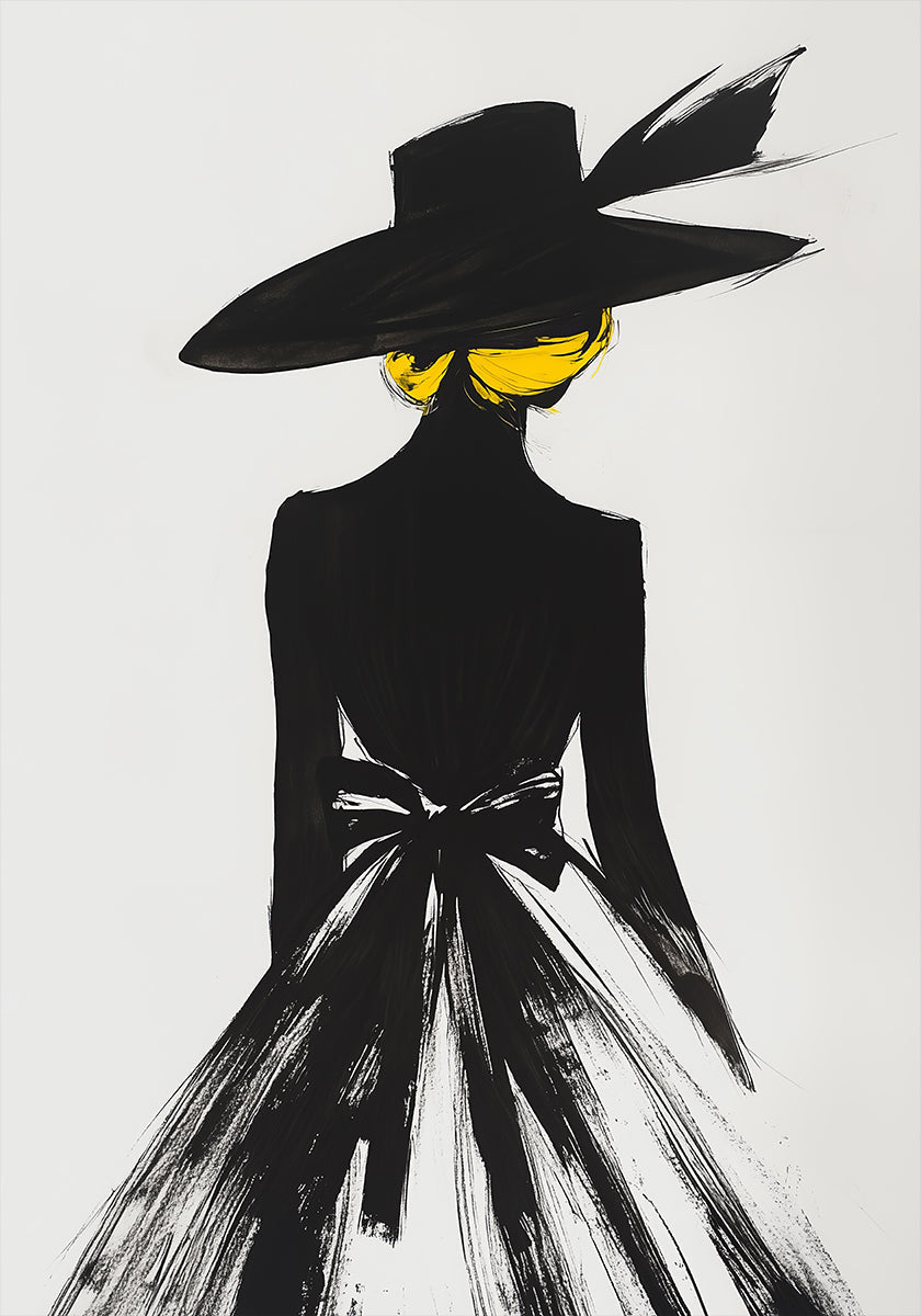 The Lady In the Black Hat Plakat