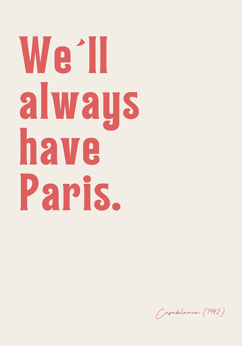 Modern Typographic Artwork Plakat