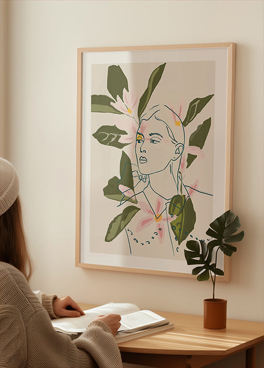 Floral Reflection Plakat