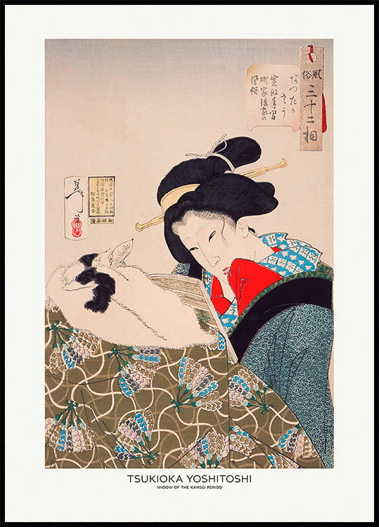 An Urban Widow of the Kansei Period (1789 1800) Plakat