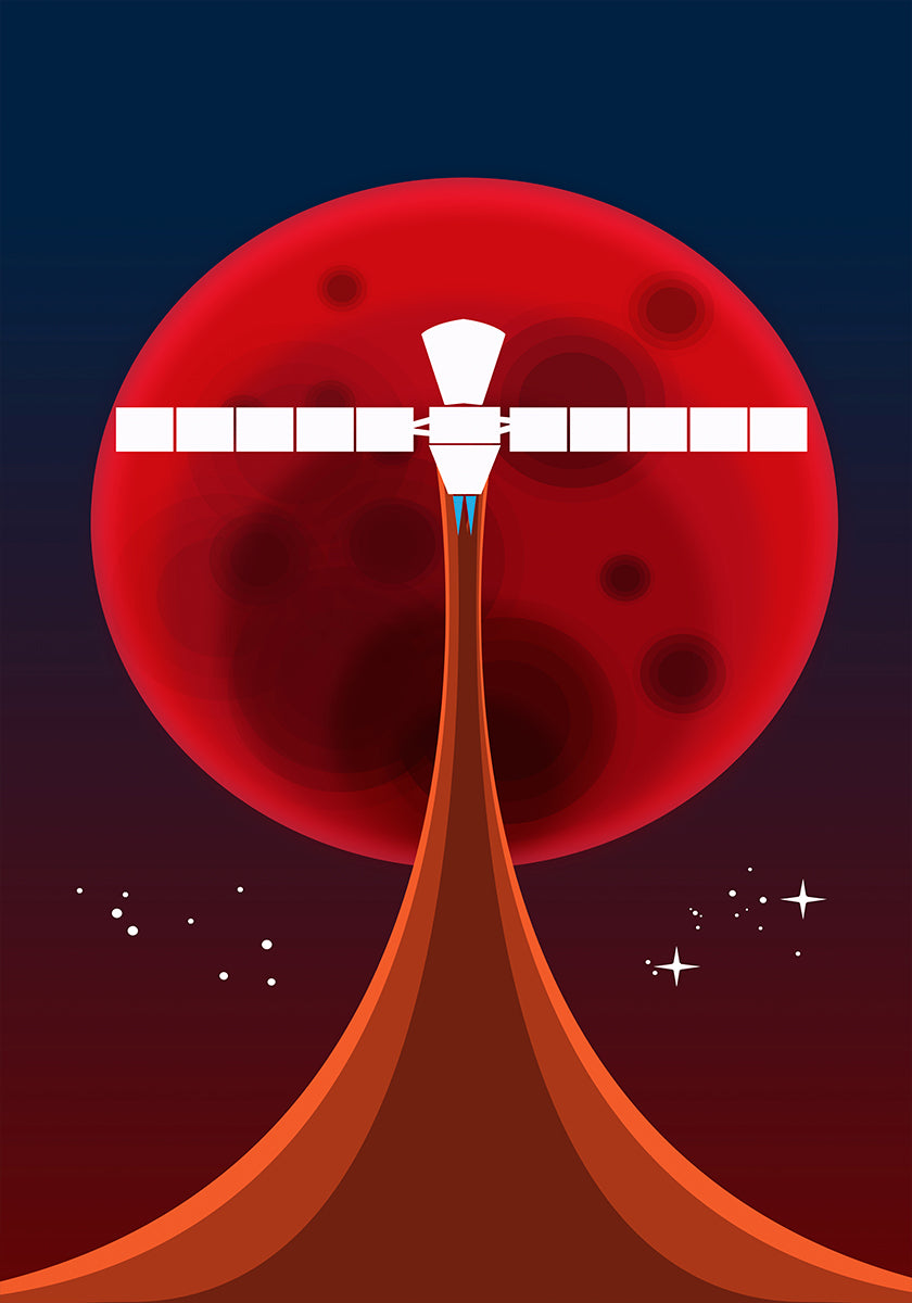 Mars Space Art Plakat