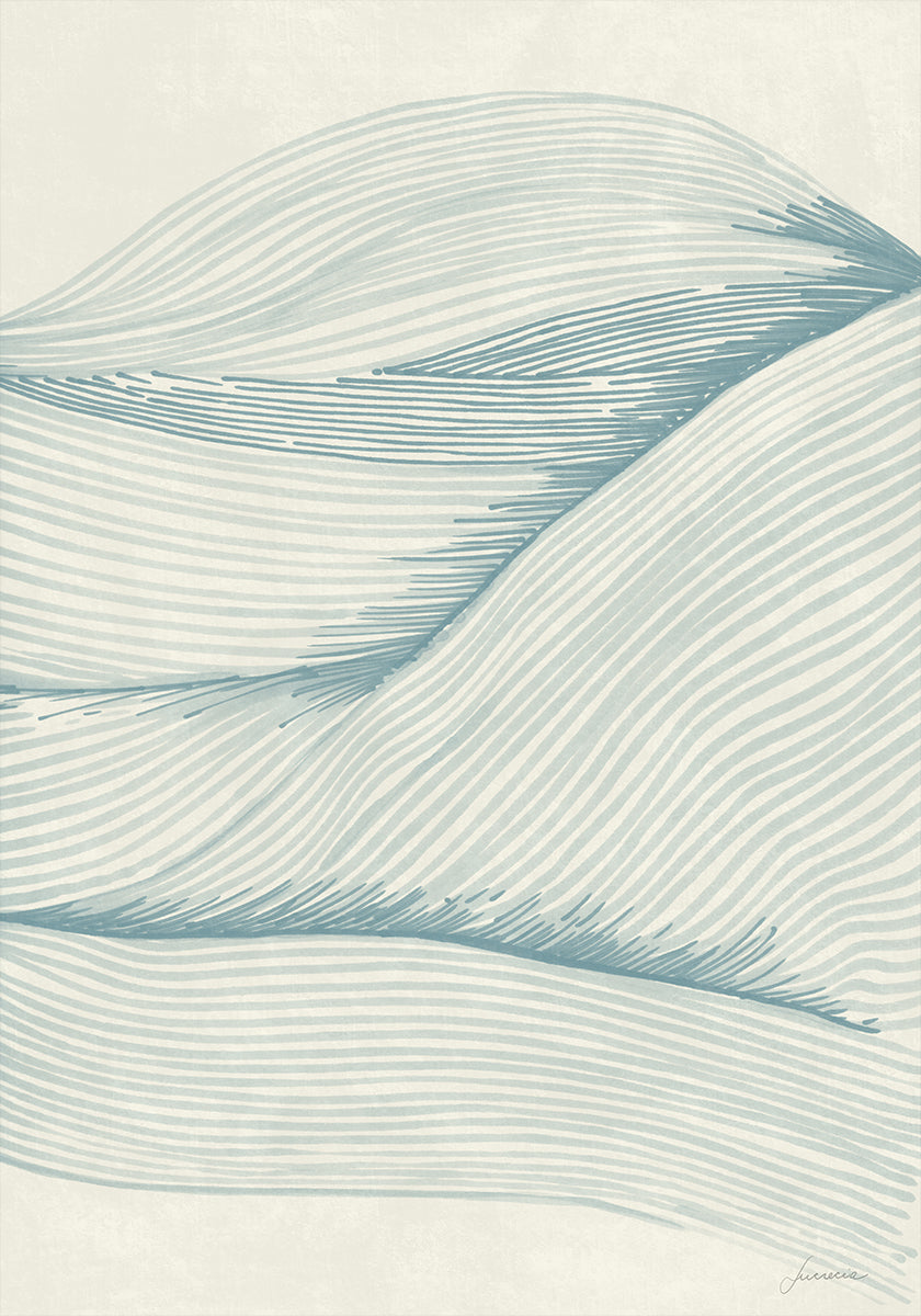 Ocean in lines 02 Plakat