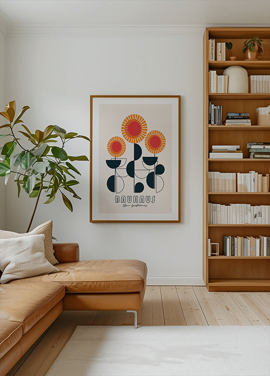 Bauhaus - Three Sunflowers Plakat