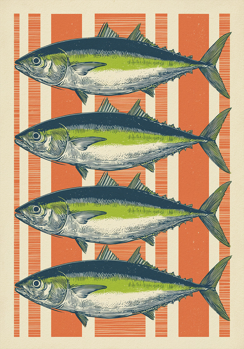 Four Fishes Plakat