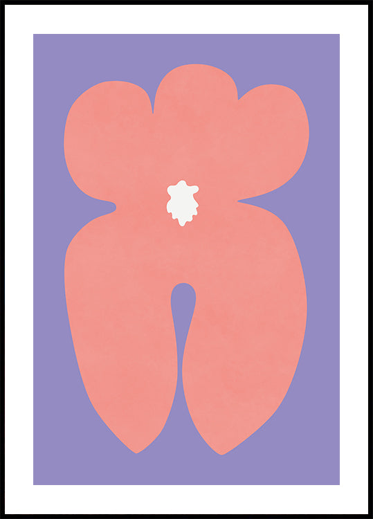 Pink Orchid Flower Plakat