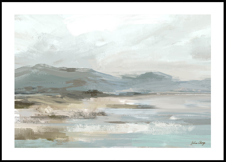 Gray Beige Seascape Plakat