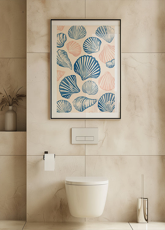 Seashell Pattern Plakat