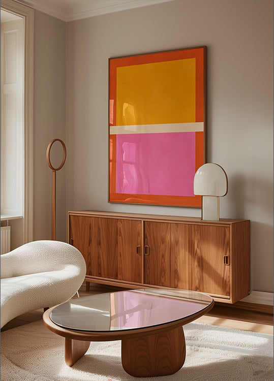 Bold Geometric Blocks Plakat