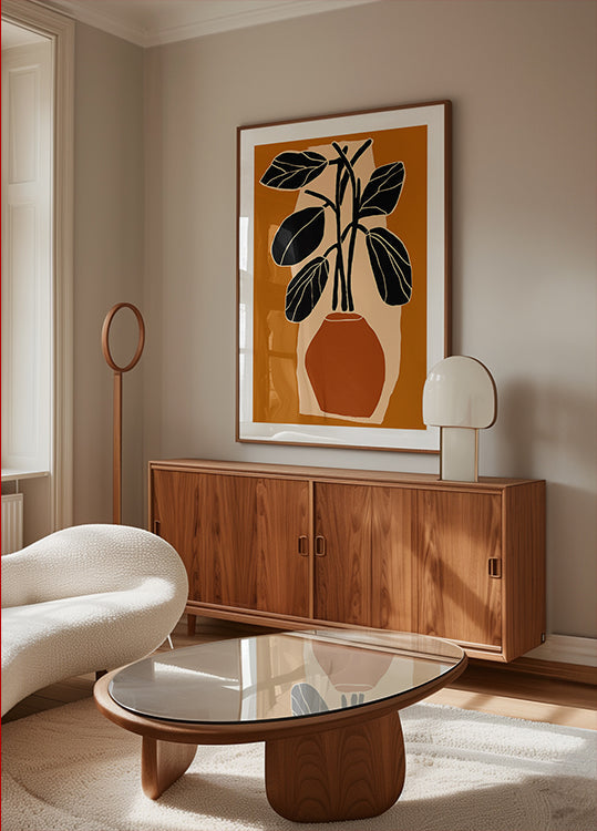 Bold Leaf Silhouette Plakat